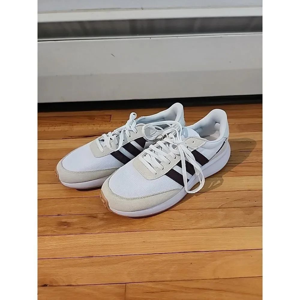 Adidas Run 70's Men's Trainers Casual Retro Classic Fashion Sneakers White 9.5